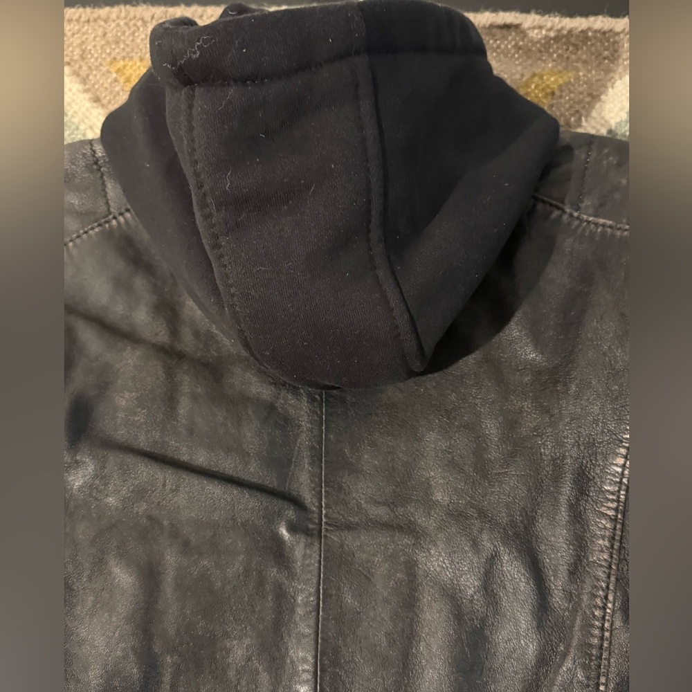 Sundance Reanon distressed leather moto jacket. New in factory plastic. - Picture 11 of 12